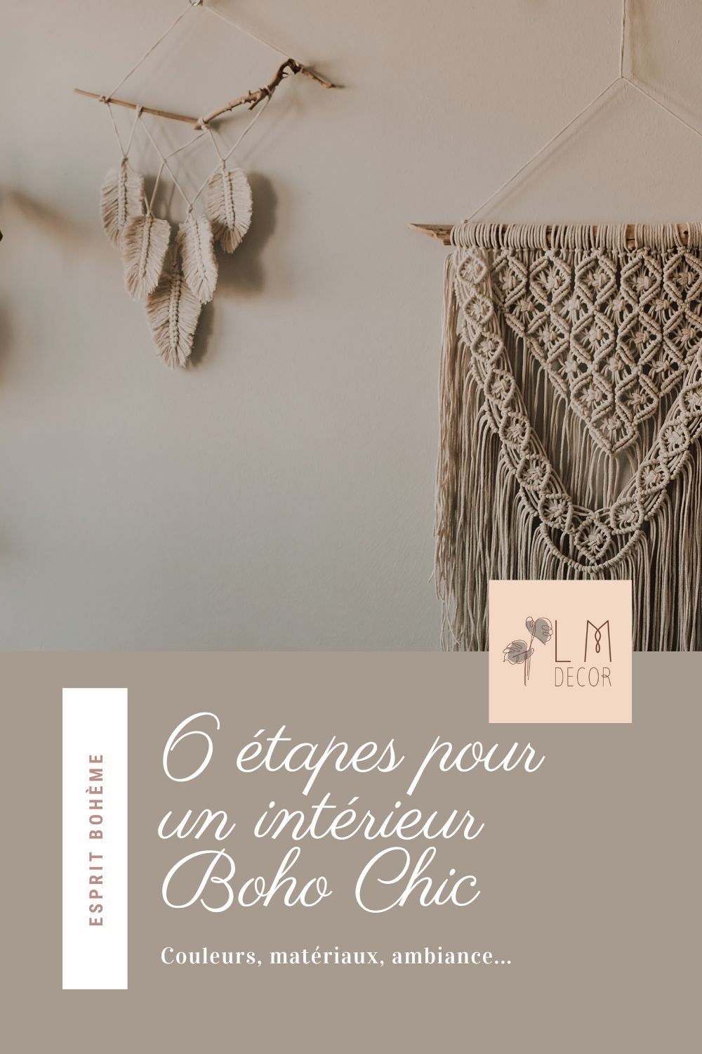 Envie d'un intérieur unique comme toi ? Avec ses combinaisons de matières et 'accessoire, le boho chic est fait pour toi, découvre-le !
