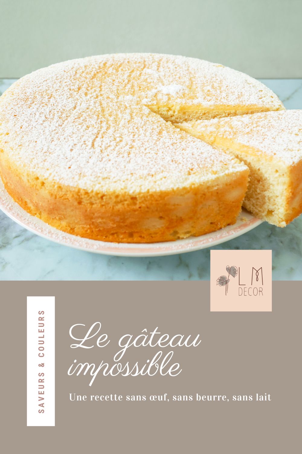 Recette de gâteau impossible Un gâteau sans œuf, ni beurre, ni lait ? Impossible ! Que tu sois allergique ou juste parce que tes placards sont vides, j'ai la solution !