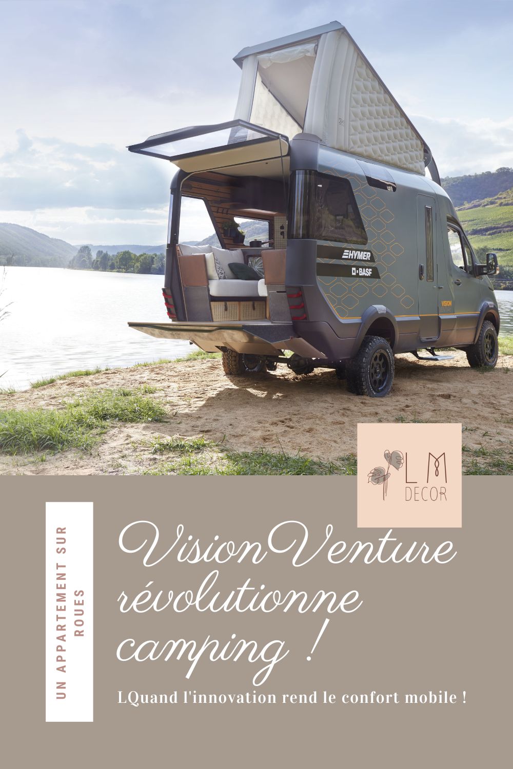 VisionVenture Pin Le camping, c'est boring! Enfin, ça c'était jusqu'à ce que je découvre le VisionVenture, un véritable appartement sur roues !